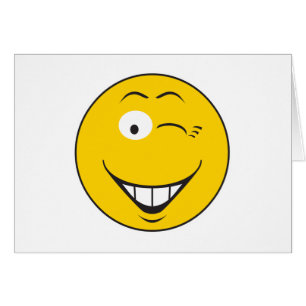 Cartão Face Winking