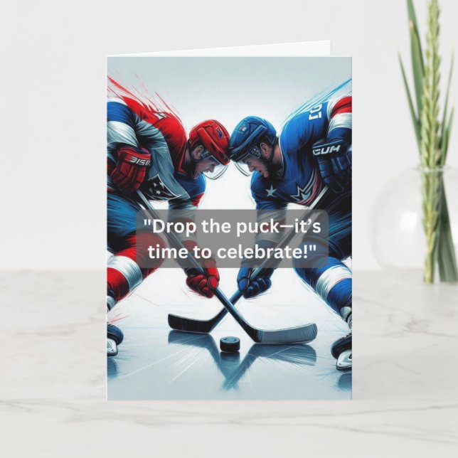 Cartão Facebook de Hóquei em Gelo para a Equipe da Divers (Frente)