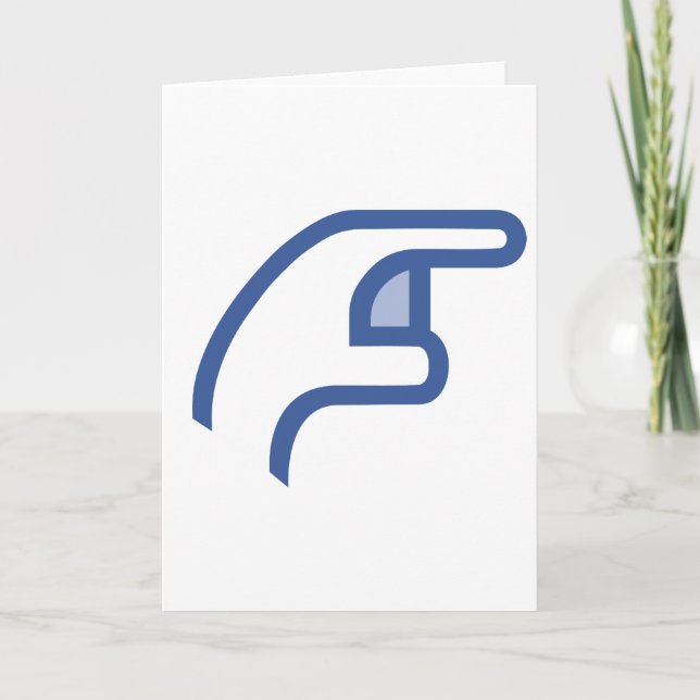 Cartão facebook me POKE (Frente)