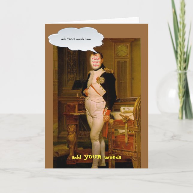 Cartão faceinhole Napoleão (Frente)