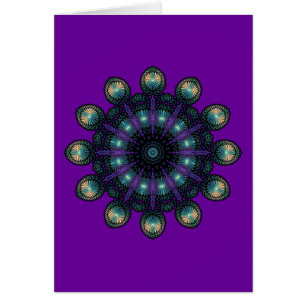 Cartão Faces do relógio - Fractal do Apophysis