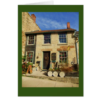 Cartão Fachada de Artican do carvalho da pradaria com