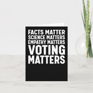 Cartão Facts Science S Voting S Liberal Democrat Sticker