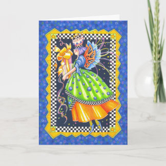 Cartão fada de aniversário