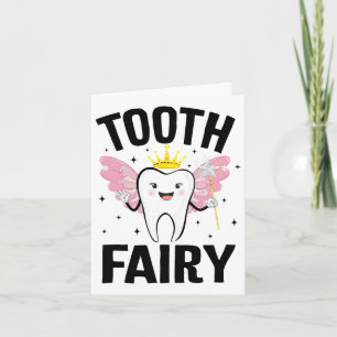Cartão Fada De Dente Engraçada Figurino De Halloween Para