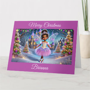 Cartão Fada Princesa Sugar Plum (Cabelo Castanho)