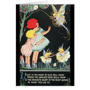 Cartão Fadas bonito