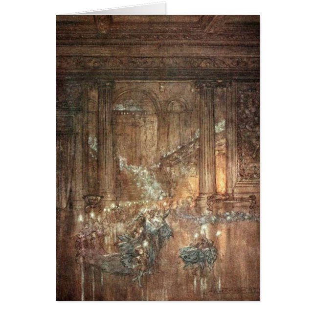 Cartão Fadas no palácio (Frente)