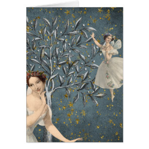 Cartão Fadas pensativas