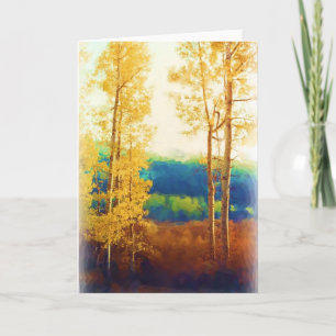 Cartão Faded Aspens card