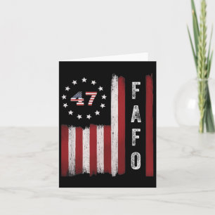 Cartão Fafo Flag Trump Funny