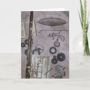 Cartão Fagote ou carnaval mais atrasado de Steampunk