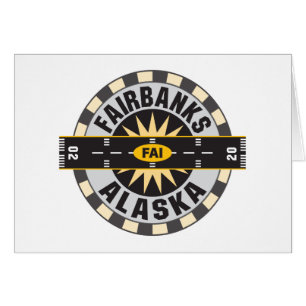 Cartão Fairbanks, aeroporto de AK FAI