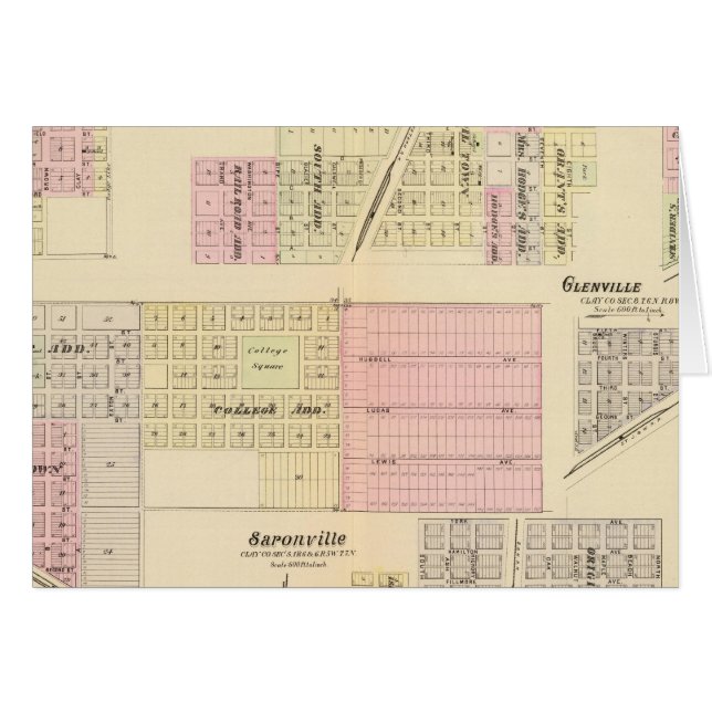 Cartão Fairfield (Nebraska) (Frente Horizontal)