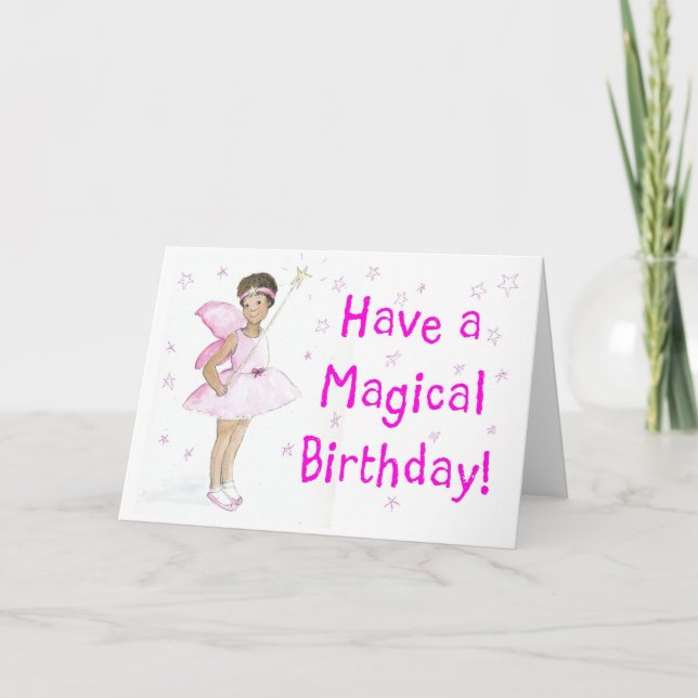 Cartão Fairy Birthday Card (Frente)