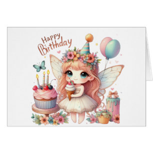 Cartão Fairy Birthday Card