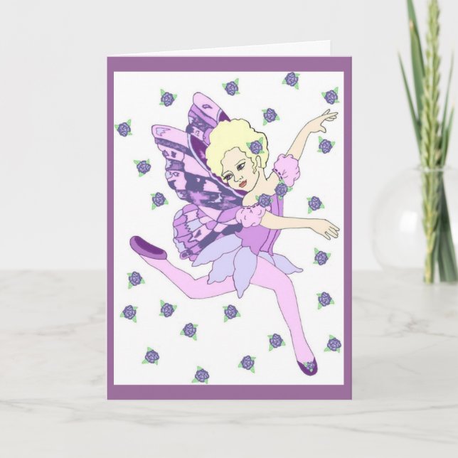Cartão Fairy Birthday Card (Frente)