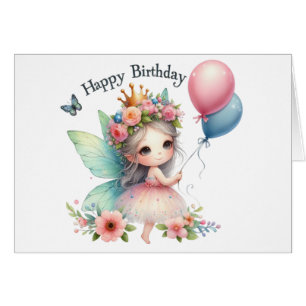 Cartão Fairy Birthday Card