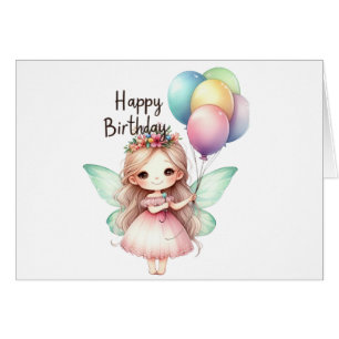 Cartão Fairy Birthday Card