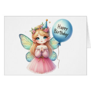 Cartão Fairy Birthday Card