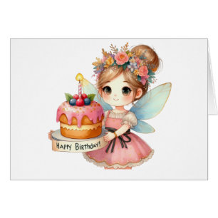 Cartão Fairy Birthday Card