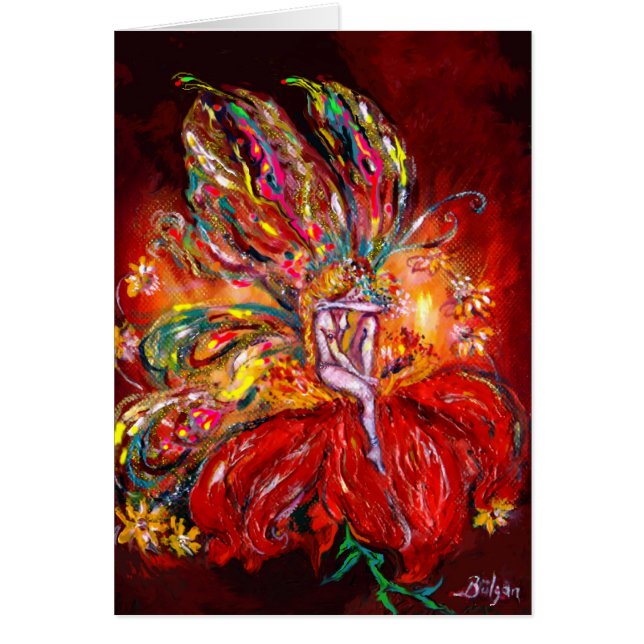 CARTÃO FAIRY IN RED 2 (Frente)