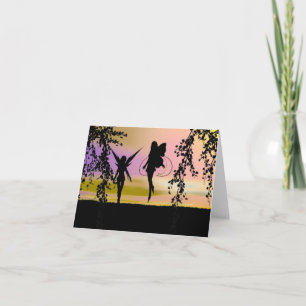 Cartão Fairy sisters Note Cards