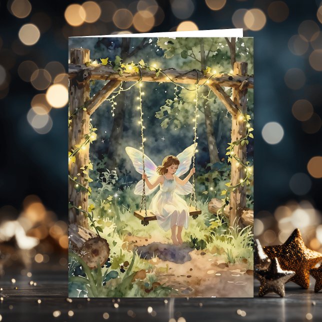 Cartão Fairy Themed Girl's Birthday (Criador carregado)