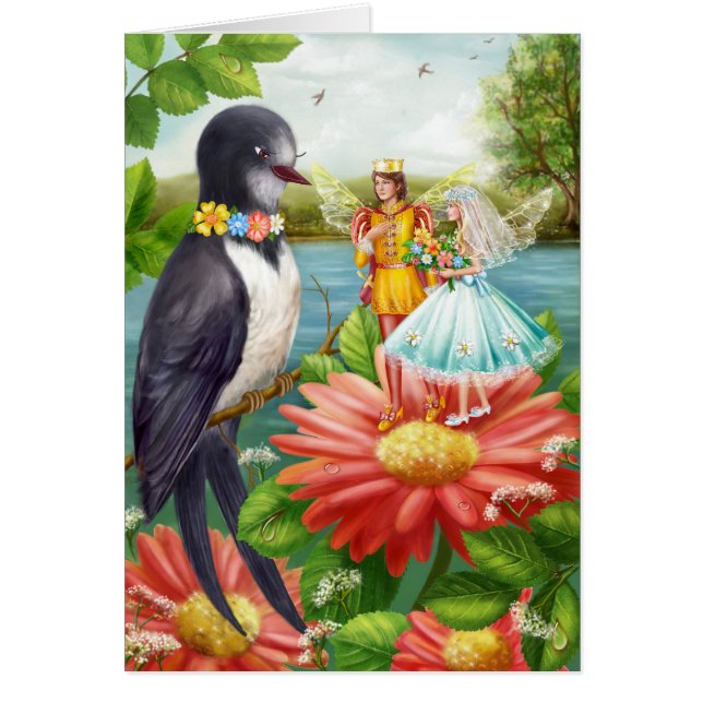 Cartão "Fairytale of Thumbelina" (Frente)