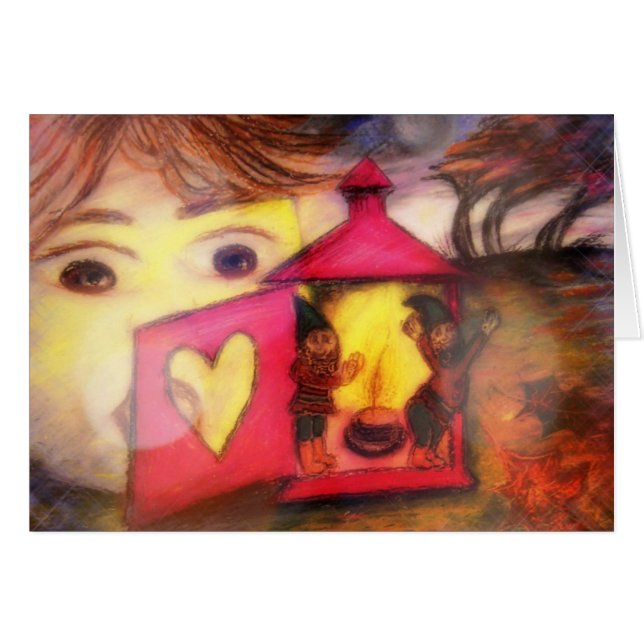 Cartão Fairytale Visitors (Frente Horizontal)