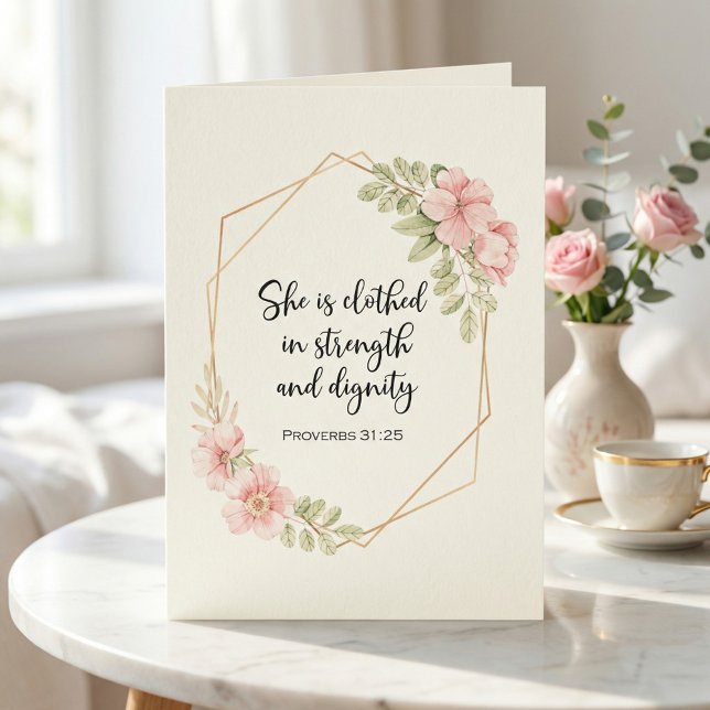 Cartão Faith-Based Encouragement for Women (Criador carregado)