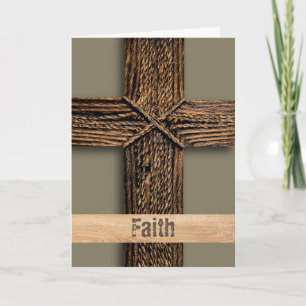 Cartão Faith Copper Cross Ephesianos 2:8 Encorajamento