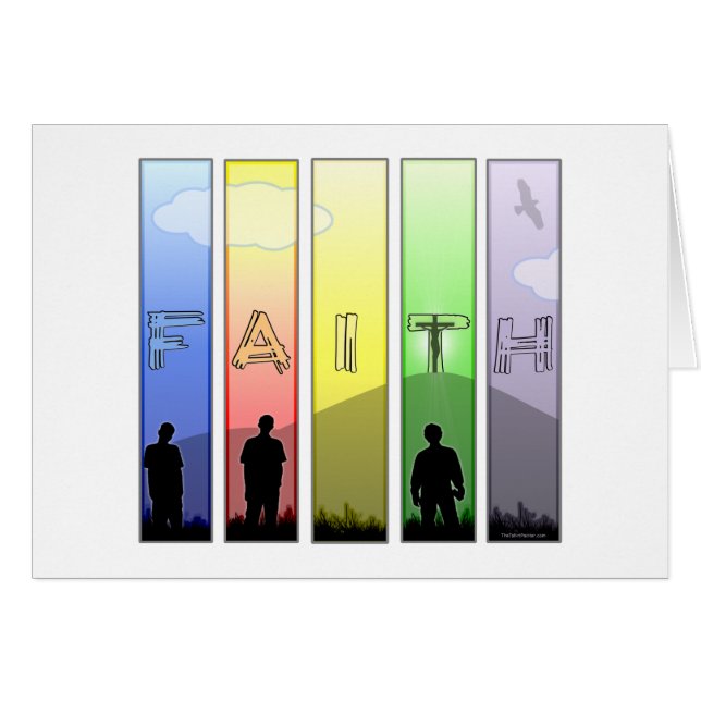 Cartão Faith Cross (Frente Horizontal)