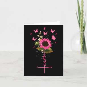 Cartão Faith Cross Breast Cancer Sensibence Christian Gif
