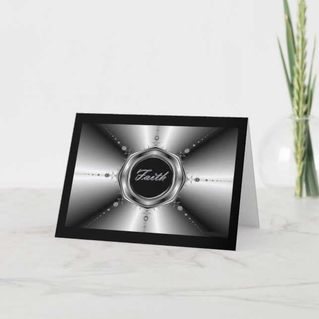 Cartão Faith Fractal Greeting Card (Frente)