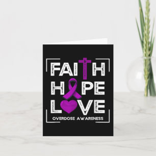 Cartão Faith Hope ama as mulheres cristãs a conhecerem a