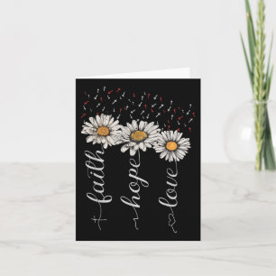 Cartão Faith Hope Love In Jesus Christian With Sunflower
