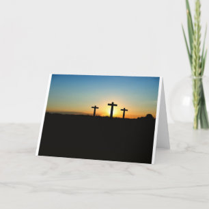 Cartão Faith, Hope, & Love Jesus Christ Cross