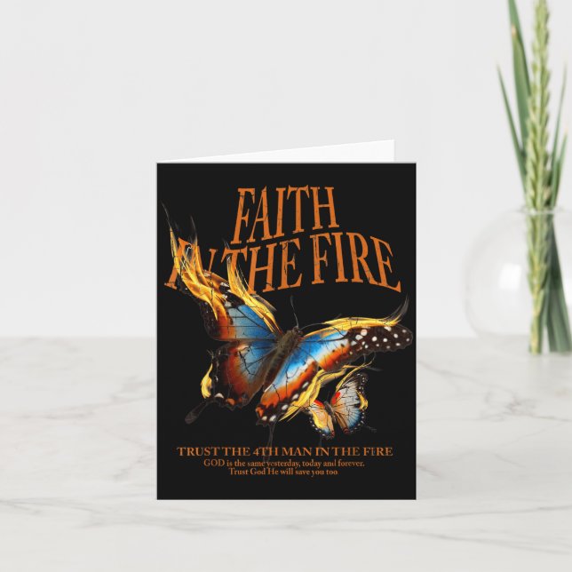 Cartão Faith In The Fire  (Frente)