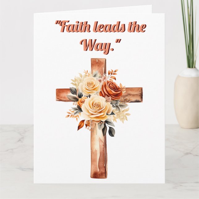 Cartão Faith Leads (Frente)