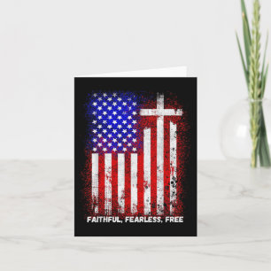 Cartão Faith Medo Cristão Cruz Jesus Cristos Mulheres