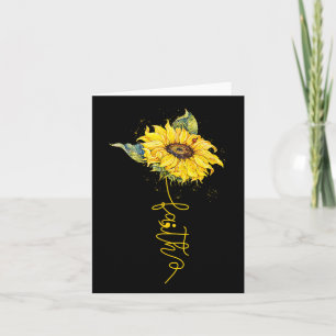 Cartão Faith Sunflower Semicolon Prevenção Suicídio Aware