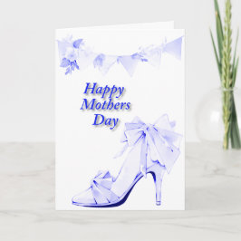 Cartão Faixa e Sapato em Azul