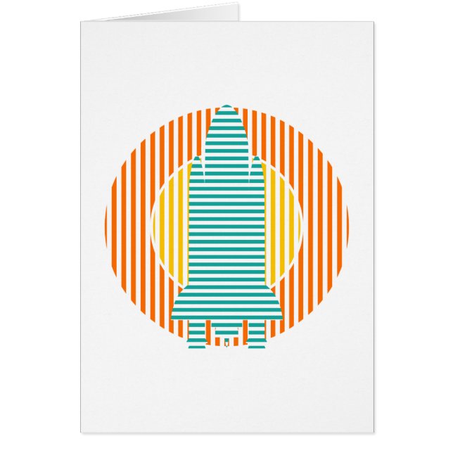 Cartão faixas de foguetes-sol (Frente)