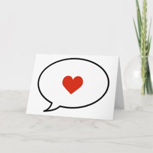 Cartão Fala de amor