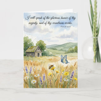 Cartão Falai das Obras Gloriosas de Deus! Salmo 145:5