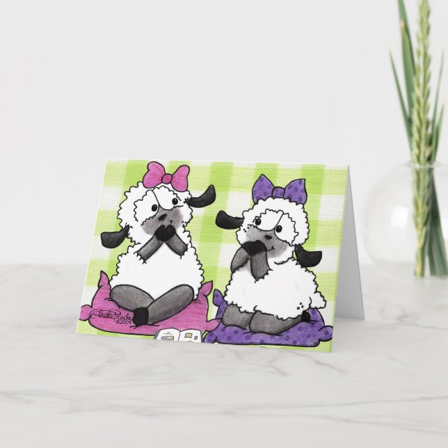 Cartão Falar Cordeiros Suaves (Frente)