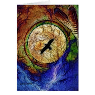 Cartão Falcão do corvo