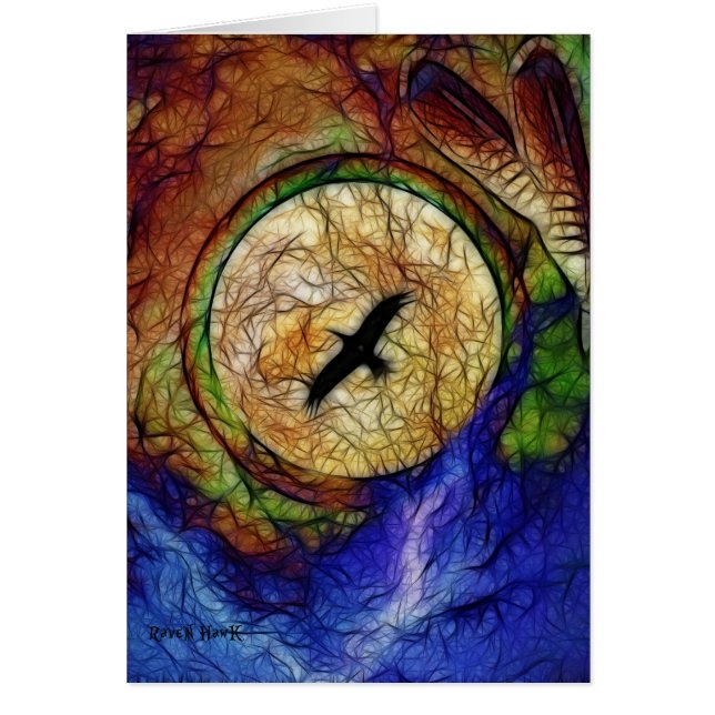 Cartão Falcão do corvo (Frente)