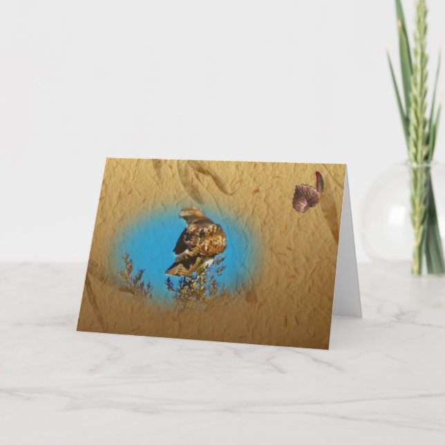 Cartão Falcão Notecard (Frente)